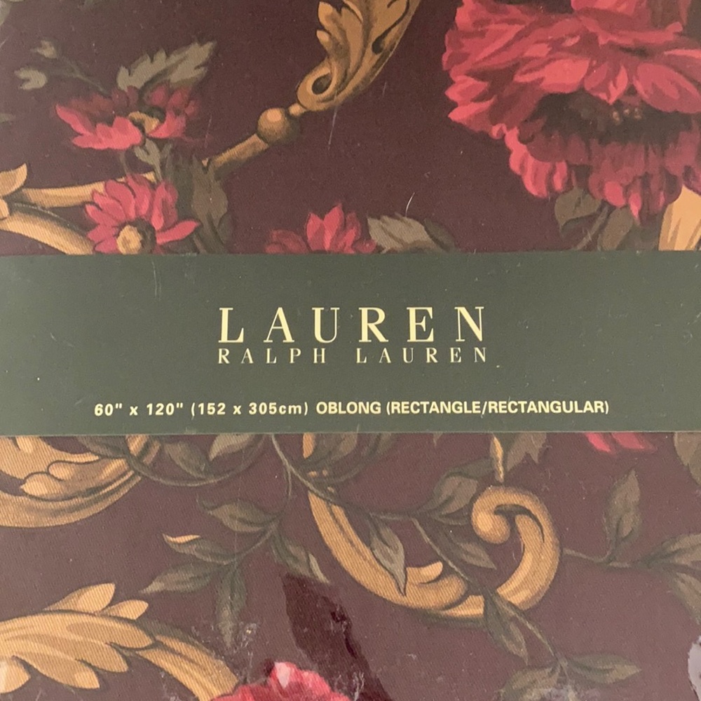 RALPH LAUREN OBLONG 60i in x120in TABLE CLOTH